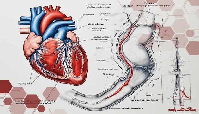 تصویر سهبعدی دقیق از مسیر و محل قرارگیری کاتتر وریدی مرکزی در قفسه سینه
